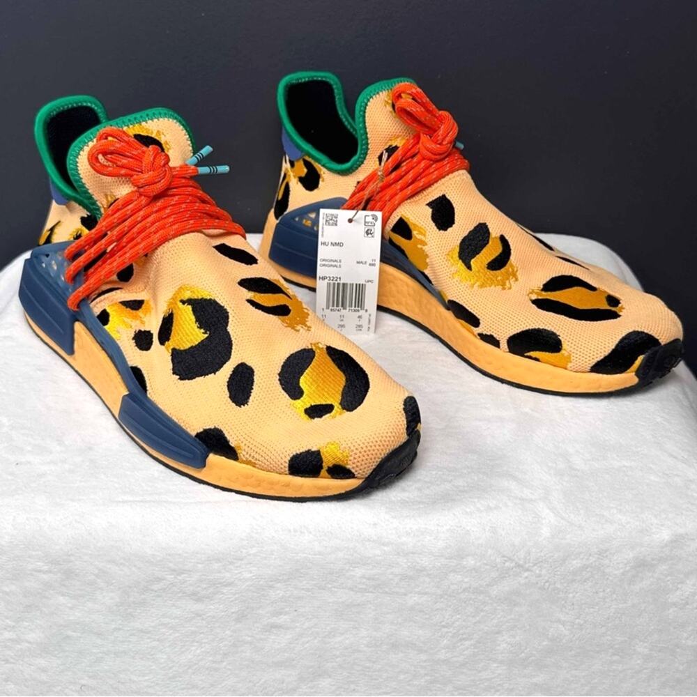 adidas x Pharrell Williams NMD Human Race “Animal Print / Pulse Amber” | 11.5M - Picture 4 of 11